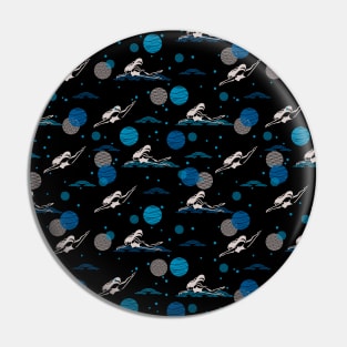 Swimming is My Passion Pattern Art Pin