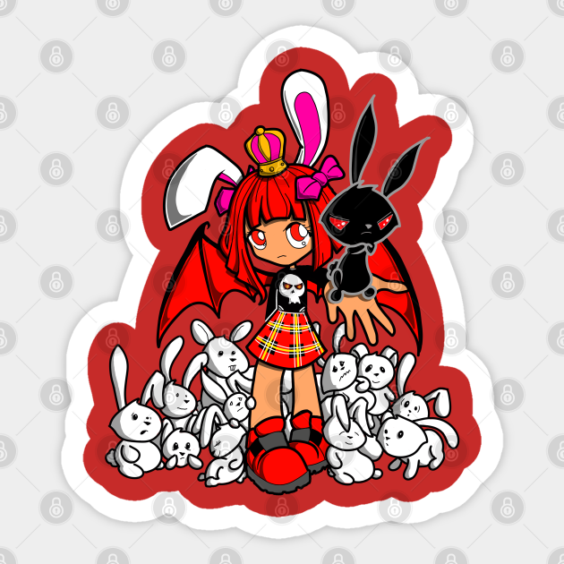 Bunny Queen - Anime Girls - Sticker | TeePublic Bunny Queen - Anime Girls - Sticker | TeePublic