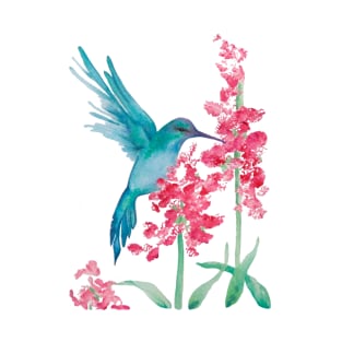 Charming Blue Hummingbird T-Shirt