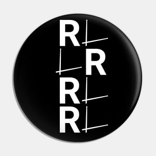 Paradiddle: RLRR LRLL Drum Rudiment Enthusiast Pin
