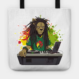 Rastafarian Lion DJ Jah Sound Crew Tote