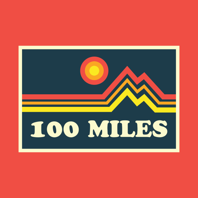 100 Mile Trail and Ultra Running Mountains by PodDesignShop