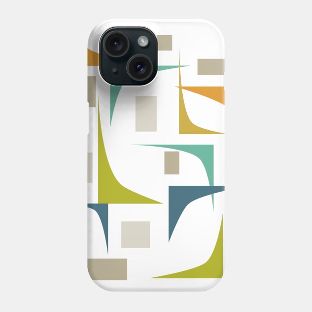 Mid Century Modern Colorful Corners Phone Case by OrchardBerry