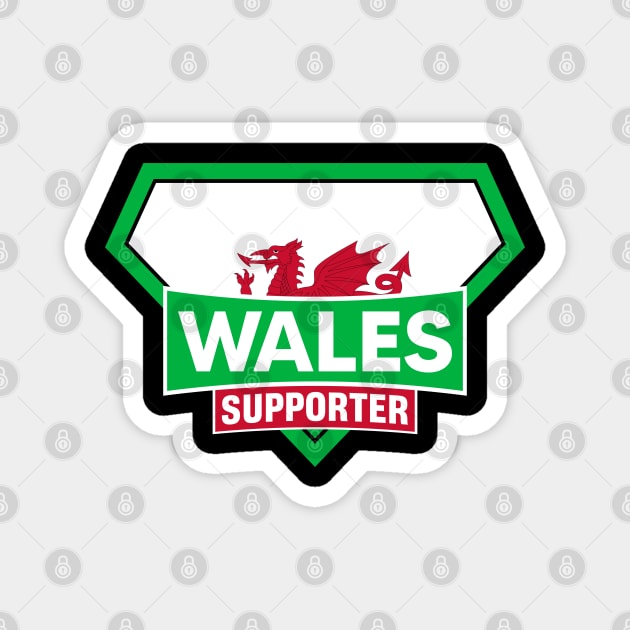 Wales Super Flag Supporter Magnet by ASUPERSTORE