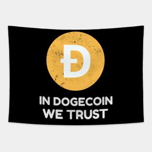 In Dogecoin We Trust Cryptocurrency Blockchain Tapestry