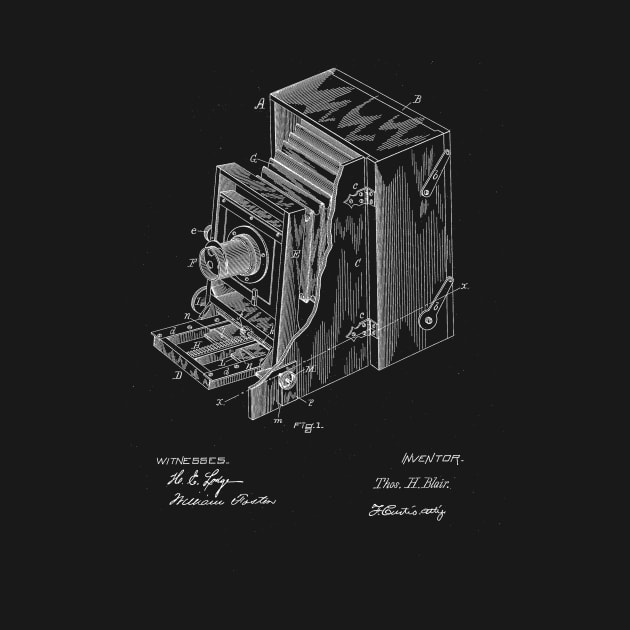 Camera Vintage Patent Drawing by TheYoungDesigns