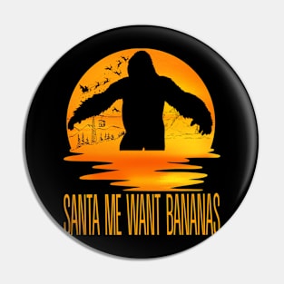 Christmas Santa Claus Giant Gorilla Pin