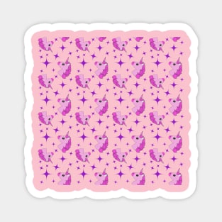 Cute pink unicorn pony Magnet