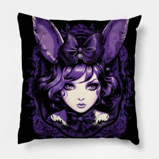 Woman With Rabbit Ears Pillow