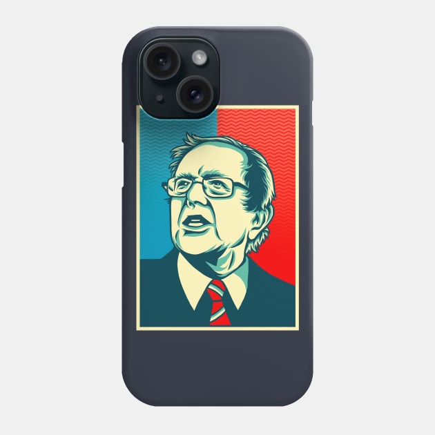 bernie sanders propaganda Phone Case by terror machine std