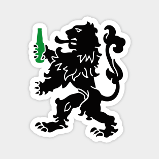 Dutch lion with beer Kingsday - Nederlandse leeuw Koningsdag Magnet