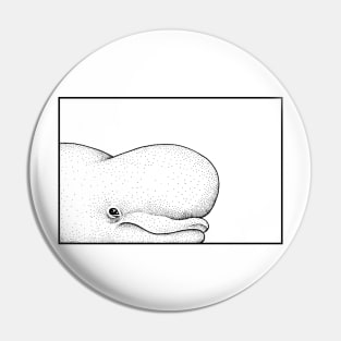 A beluga whale Pin