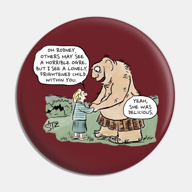 Funny ogre cartroon Pin by CrowdenSatzCartoons