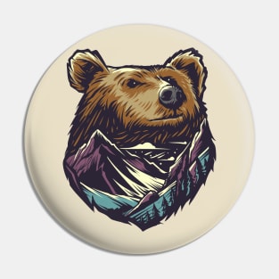 bear mountain illustration Pin