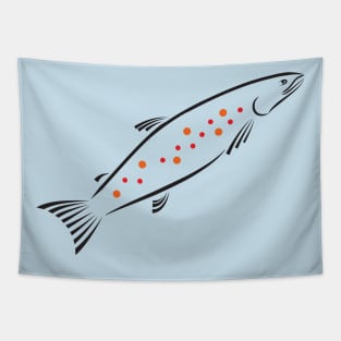 fish with caviar Tapestry