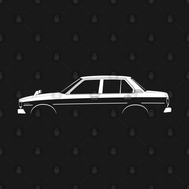 Toyota Corolla (E70) Silhouette by Car-Silhouettes