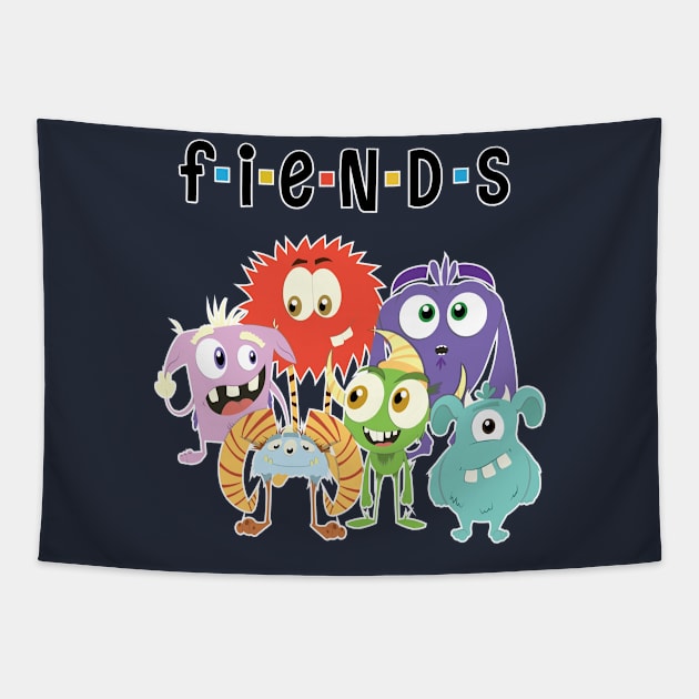 F(r)iendly Monsters Tapestry by Shapetrix