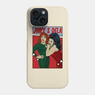 Jinkx and Dela Holiday Pop Art Comic Style Phone Case