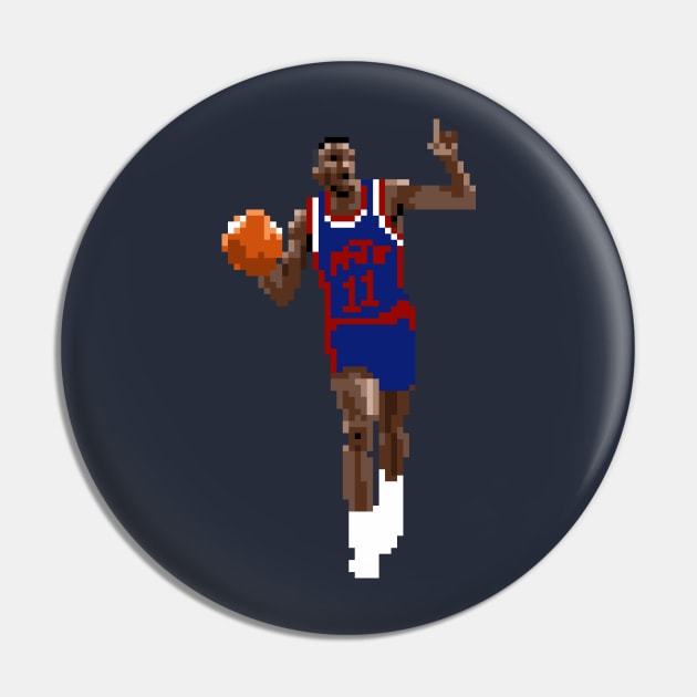 Isiah Thomas Pixel Dribble Pin by qiangdade