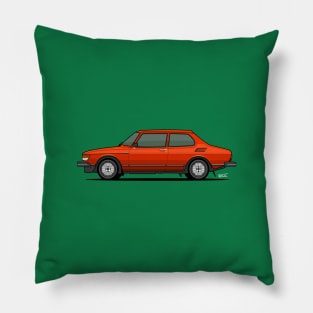 Saab 99 Turbo side profile drawing Pillow