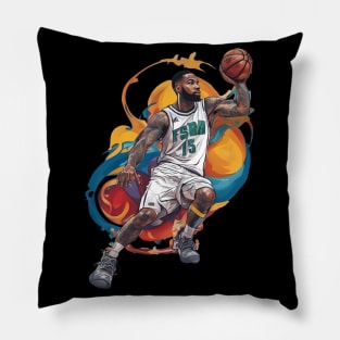 Basketball Hoop Player Pillow