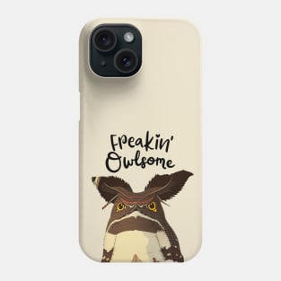 Funny Awesome Great Eared Nightjar is Owlsome Owl Birthday Boy Phone Case