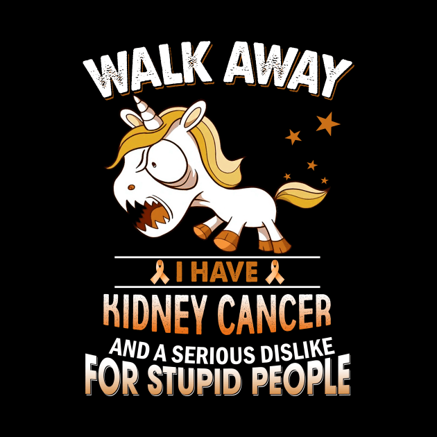 funny kidney cancer grumpy unicorn warrior by TeesCircle