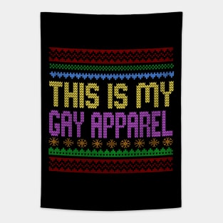 Gay Apparel Ugly Sweater Tapestry