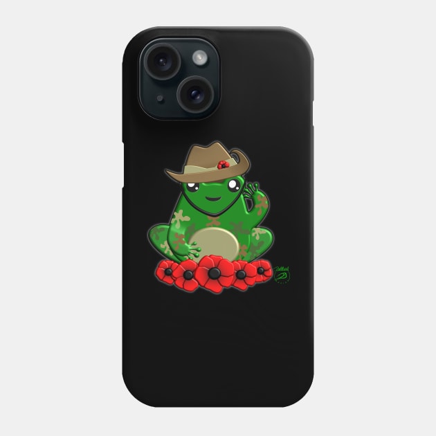 FrogLyfe Anzac Phone Case by BellbirdDesign2