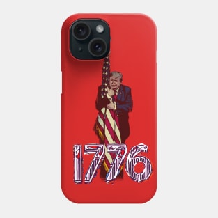 1776 Trump July 4th independence day Phone Case