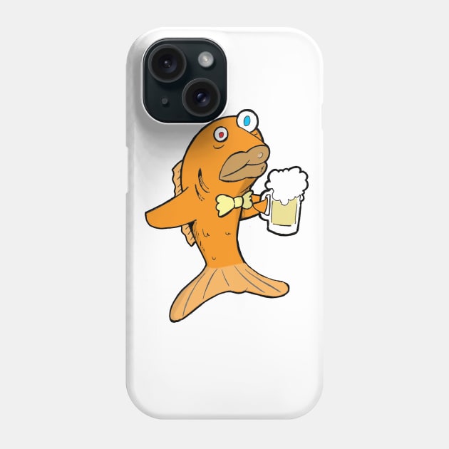 Gus Gus the Goldfish (Blank) Phone Case by tyrone_22