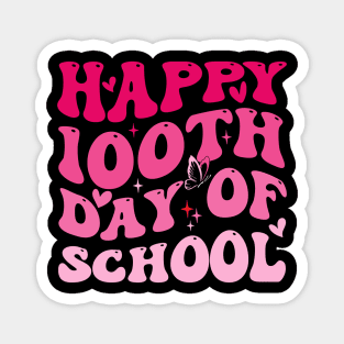 Happy 100th Day of School Groovy Cute Magnet