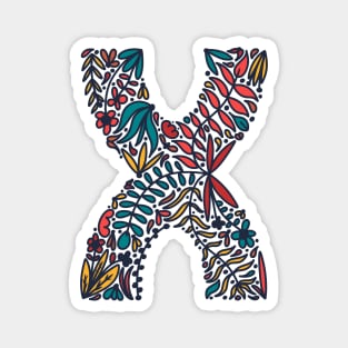 Tropical Letter X Magnet