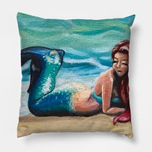 Beach Mermaid Pillow