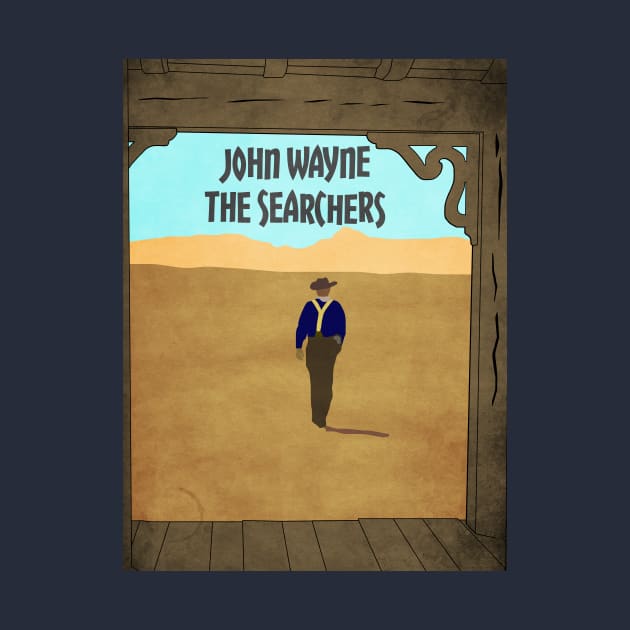 The Searchers - John Wayne illustration by 8mmattire