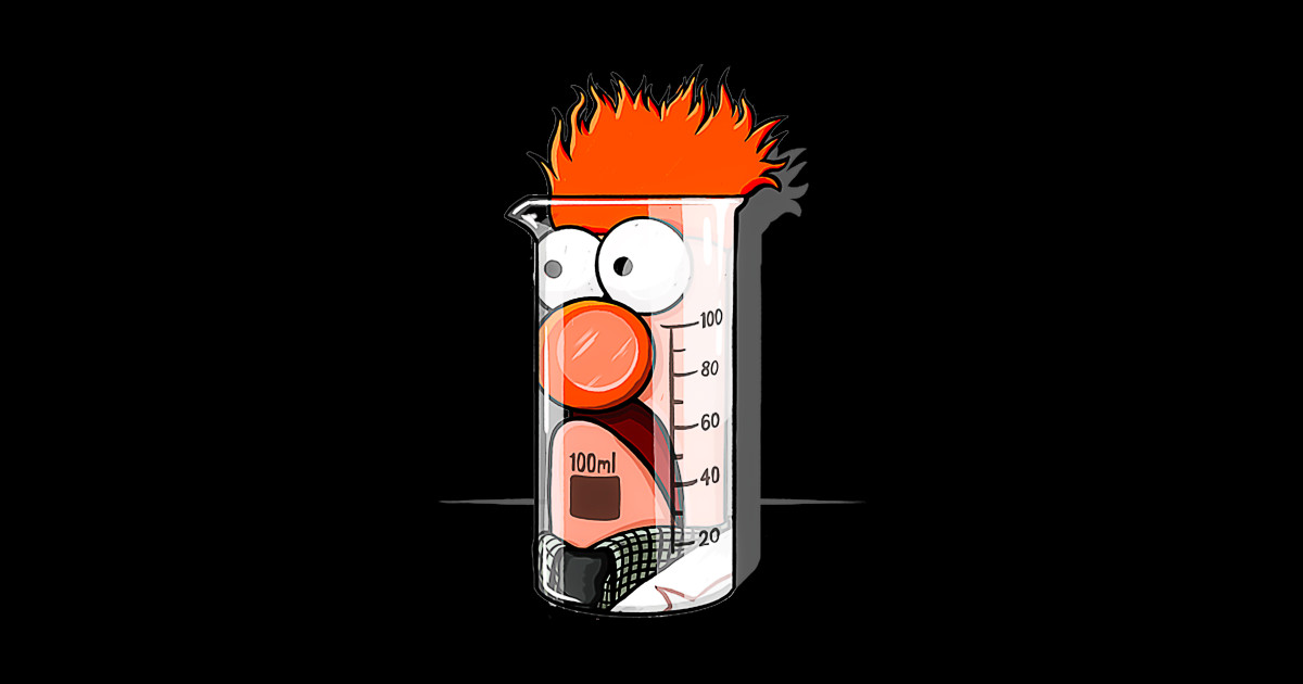 Beaker Muppets Science Beaker Muppets Science Sticker TeePublic