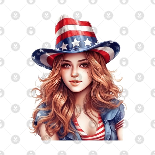 4th of July Girl #2 by Chromatic Fusion Studio