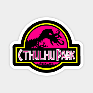 Cthulhu Park - Retro 90s Movie Parody (Pink Variant) Magnet