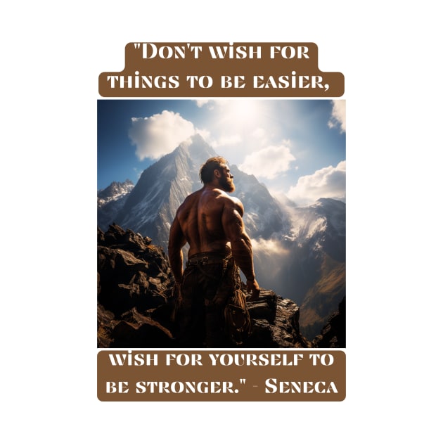 "Don't wish for things to be easier, wish for yourself to be stronger." - Seneca by St01k@