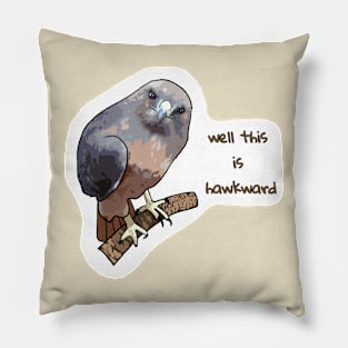 Hawkward Pillow