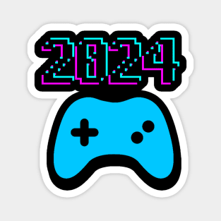 2024 - Gamers - Celebration - New Years - Birthday Magnet