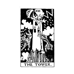 Tarot Card The Tower T-Shirt