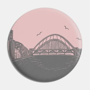 Bridges of NewcastleGateshead Quayside Pin