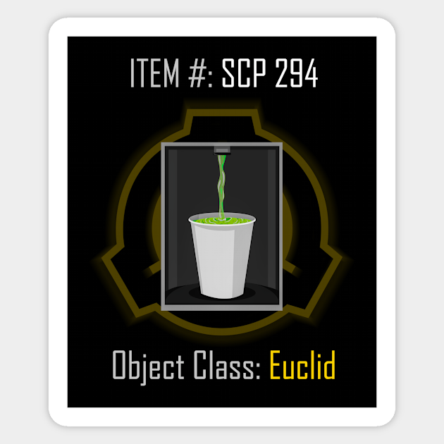 Scp 294 Scp Sticker Teepublic