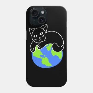 World Domination Black Cat Phone Case