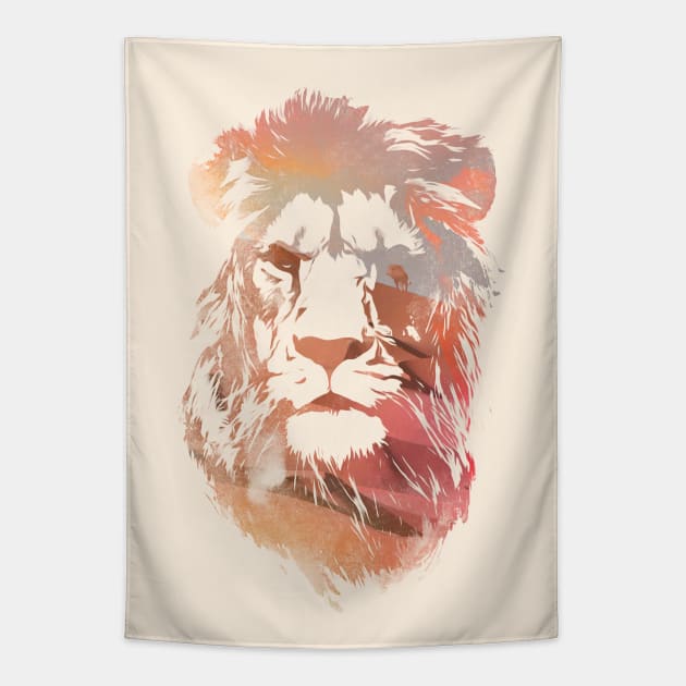 Desert Lion Tapestry by astronaut