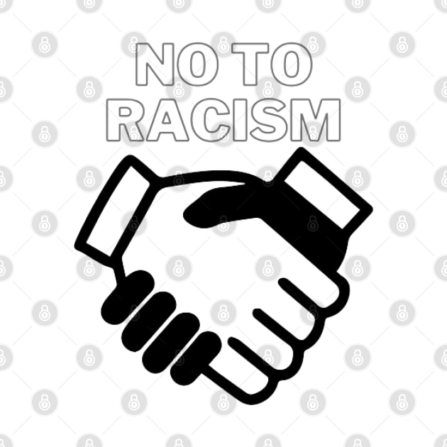 no to racism by NOUNEZ 