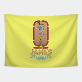 JAMES-American names in hieroglyphic letters-James, name in a Pharaonic Khartouch-Hieroglyphic pharaonic names Tapestry