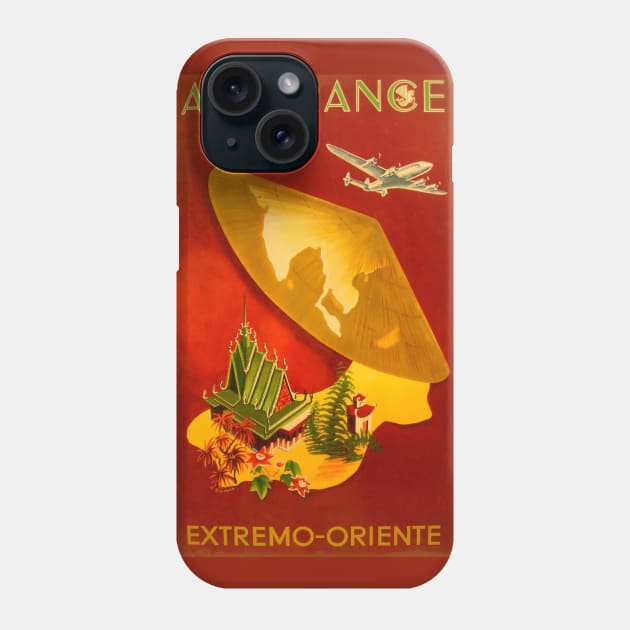 Air France to the Orient Vintage Travel Phone Case by Culturio