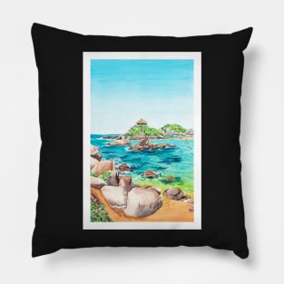 Cabo San Juan, Colombia Pillow